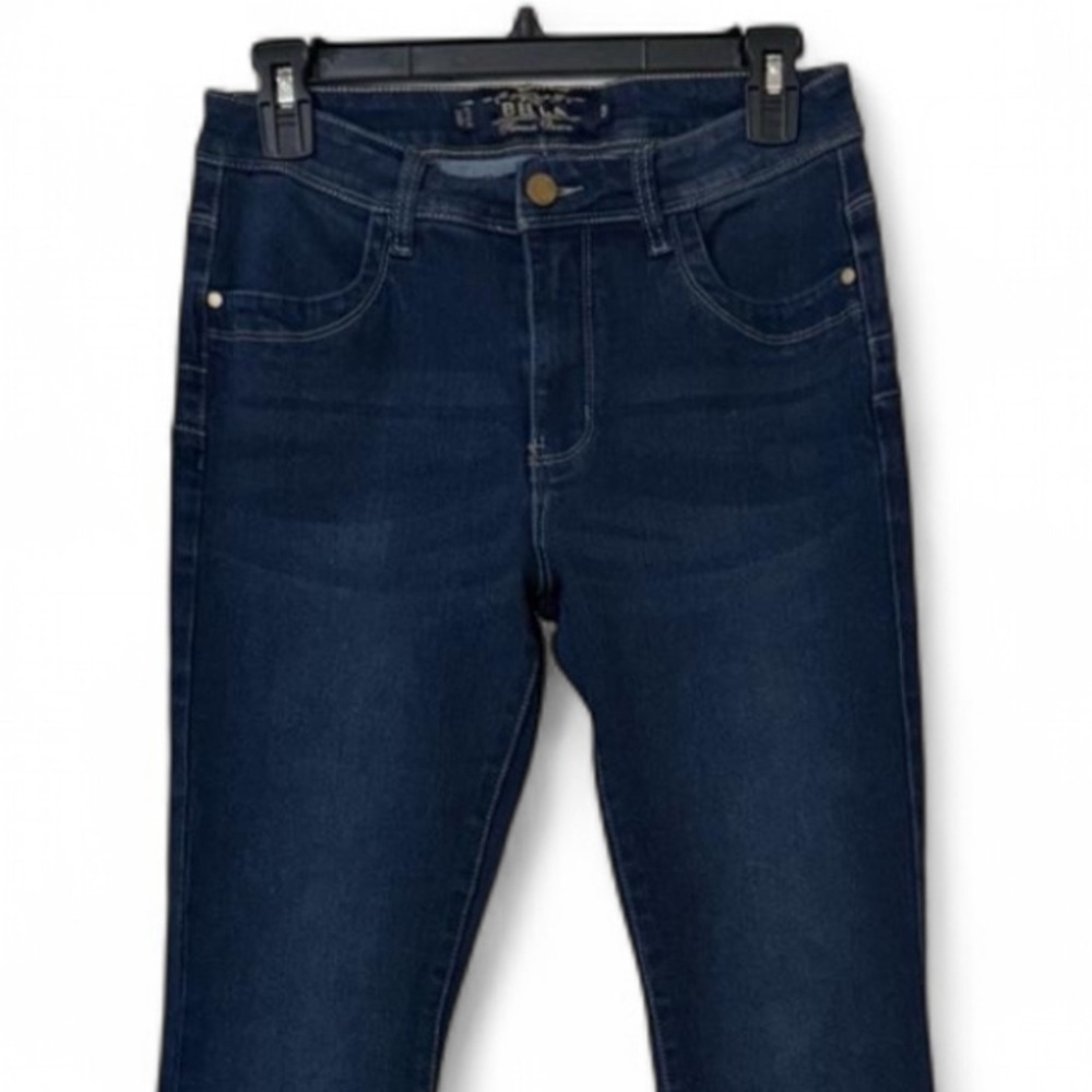Bella Premium Denim Flare Jeans - Dark Wash Blue - Size 9 - Picture 9 of 10